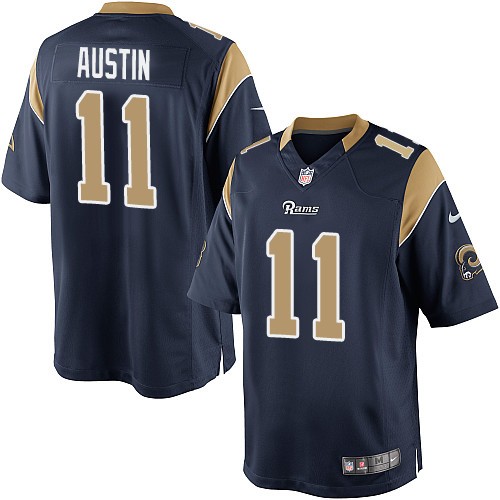 Men's Limited Tavon Austin Nike Jersey Navy Blue Home - #11 NFL Los Angeles Rams